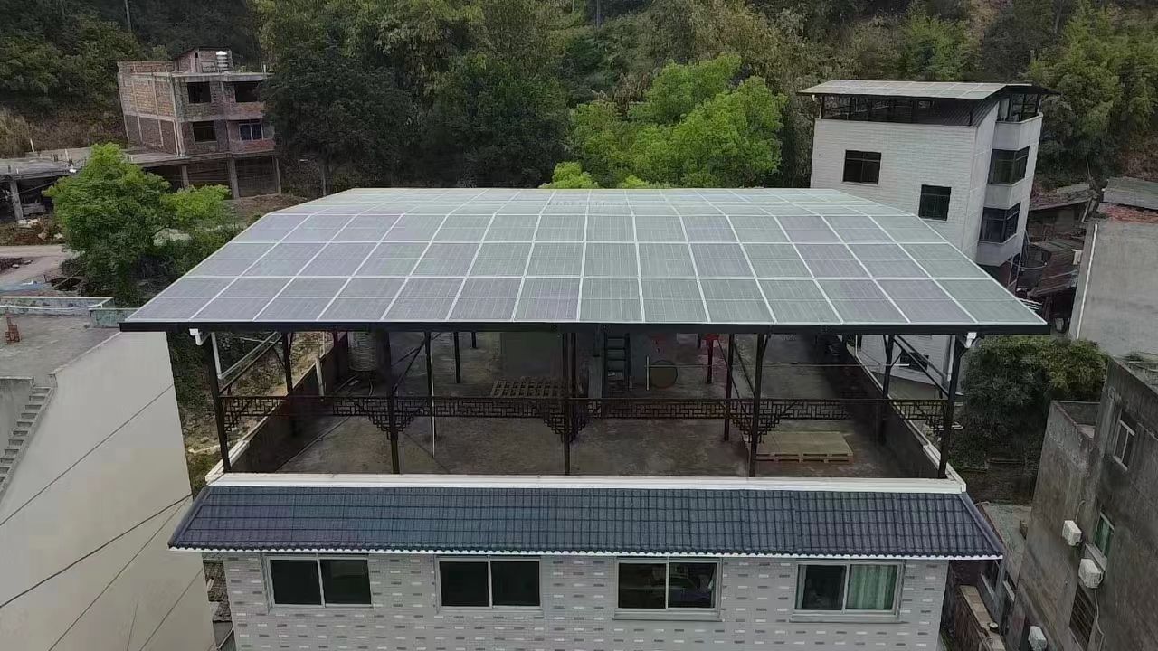 威海15kw+10kwh自建别墅家庭光伏储能系统